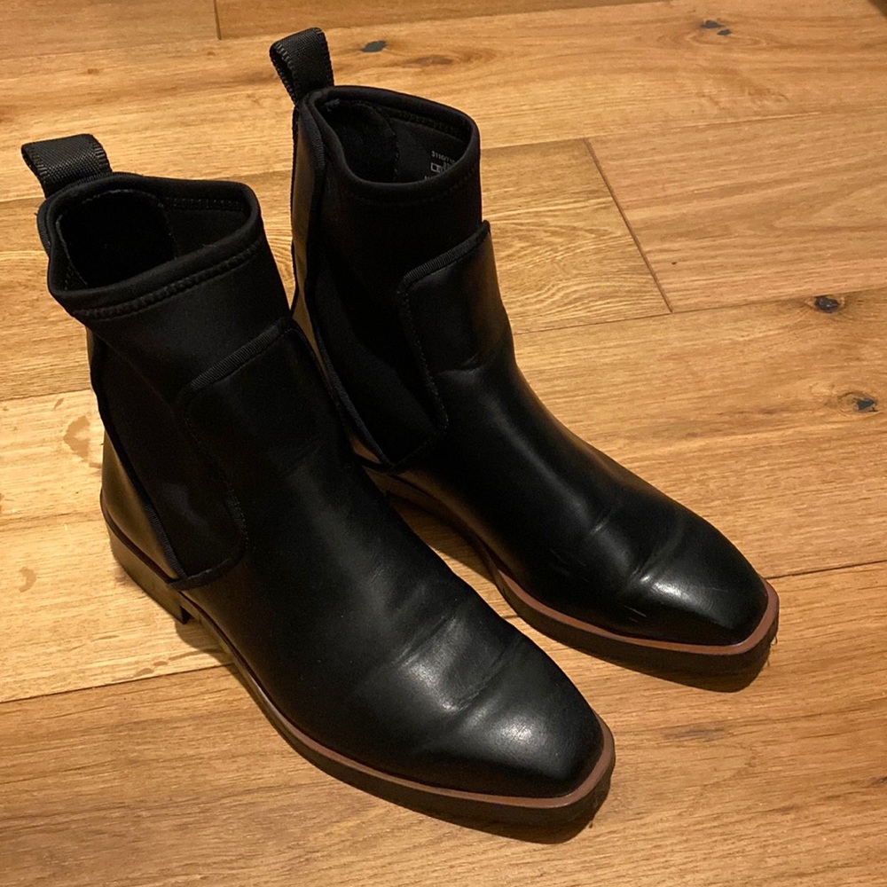 Square toe Zara boots sz 37